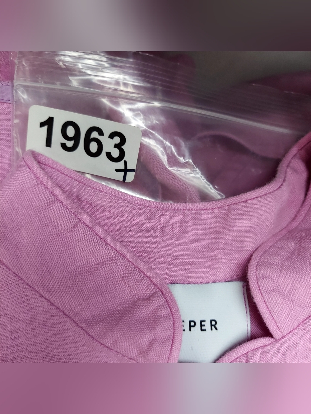 Sleeper Linen Lounge Suit Button Front Shirt & Shorts Pajama Set XS Lavender - Picture 16 of 16